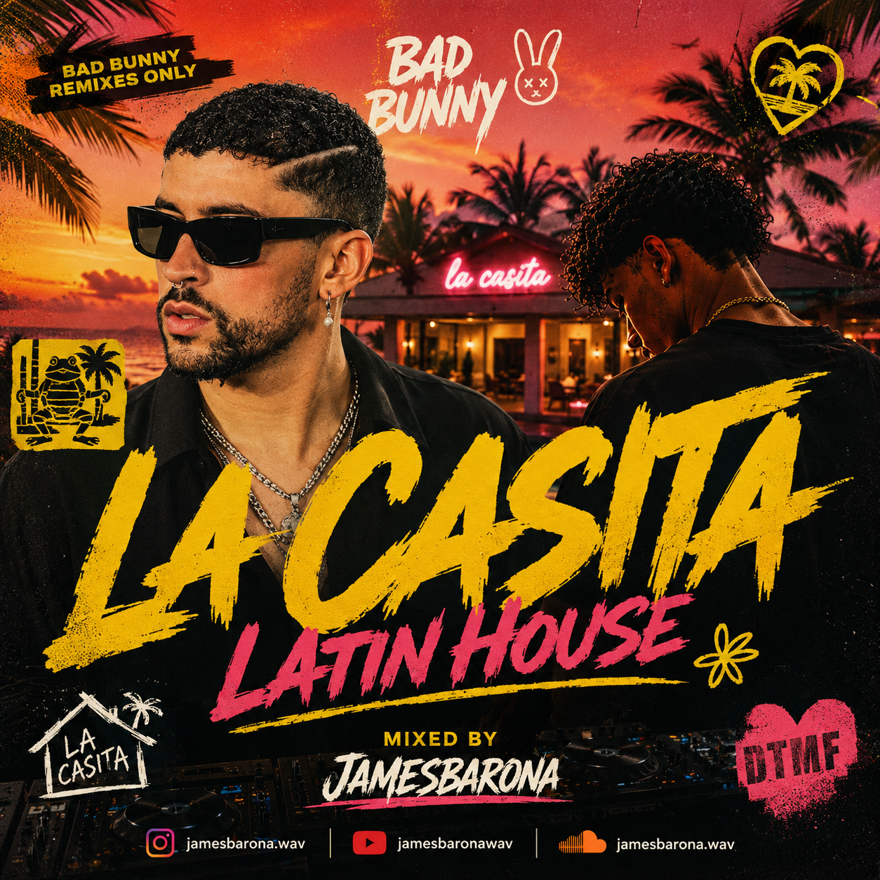 🌴 LA CASITA | Latin House 🏝️ Bad Bunny Remixes Only 🐰 |  Summer Mix 2026
