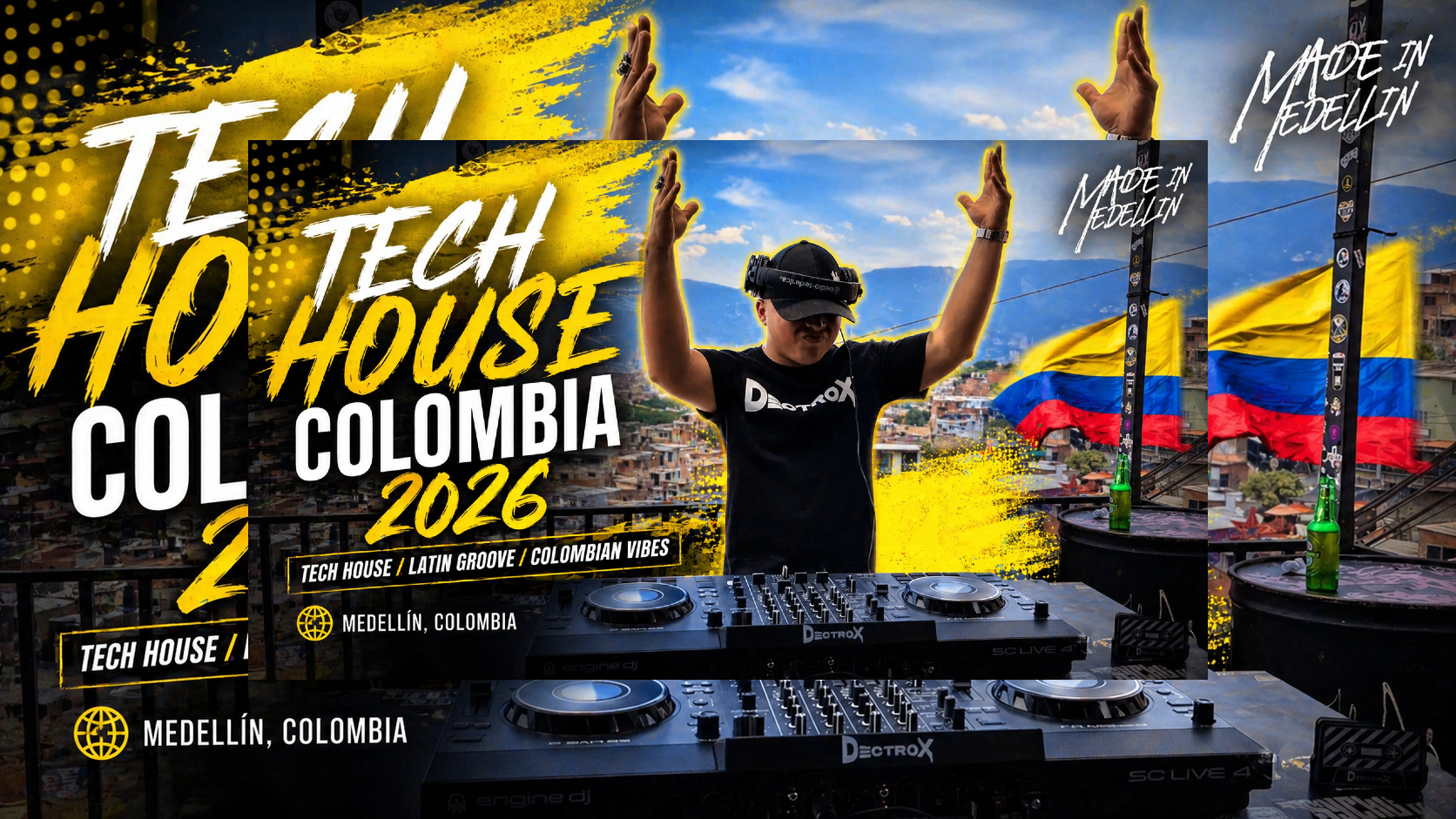 Tech House Colombia 2026 🔥 | DJ Set en Comuna 13, Medellín